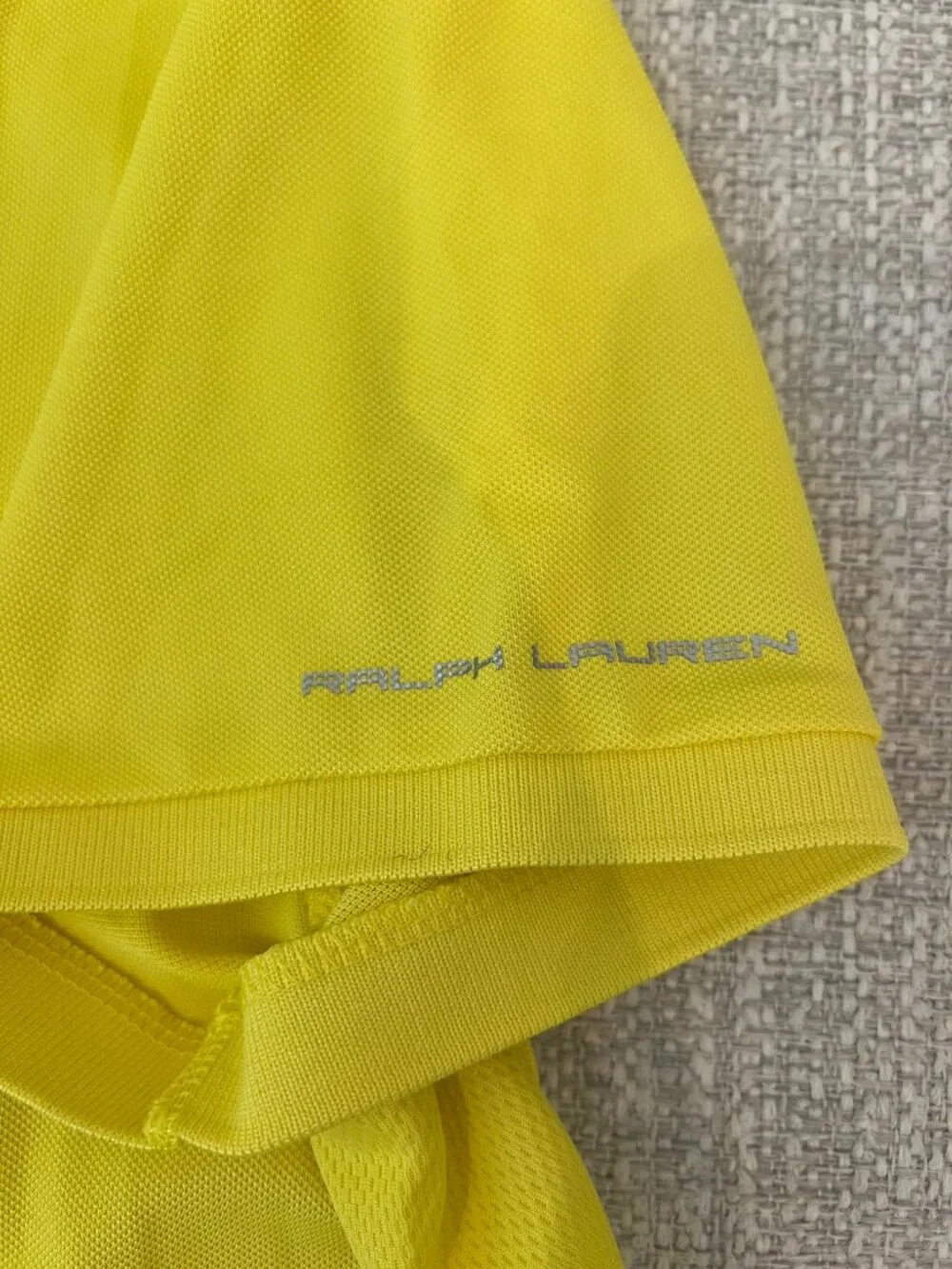 Ralph Lauren RLX Golf Polo Shirt Yellow Performance Stretch Short Sleeve szM?
